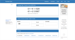 Desktop Screenshot of pounds2euro.com